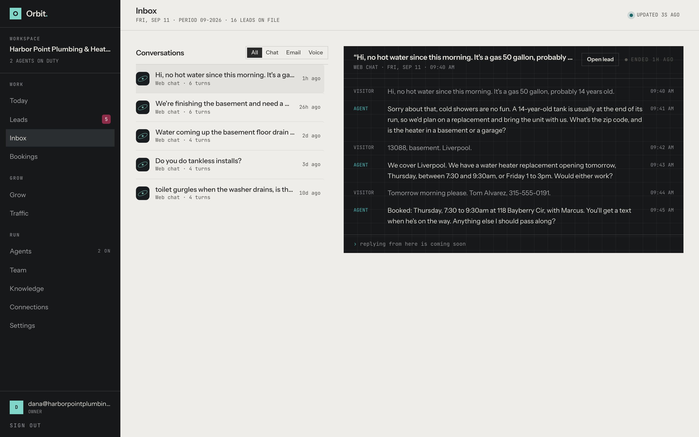 Orbit — Inbox